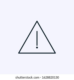 Warning icon isolated on white background