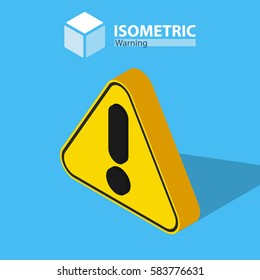 Warning Icon. Isometric