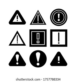 warning  icon or logo isolated sign symbol vector illustration - Collection of high quality black style vector icons
