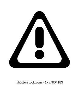 icono de advertencia o logotipo símbolo de signo aislado ilustración vectorial de alta calidad estilo negro iconos vectoriales