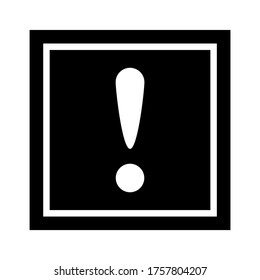icono de advertencia o logotipo símbolo de signo aislado ilustración vectorial de alta calidad estilo negro iconos vectoriales