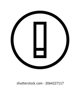 warning icon or logo isolated sign symbol vector illustration - high quality black style vector icons