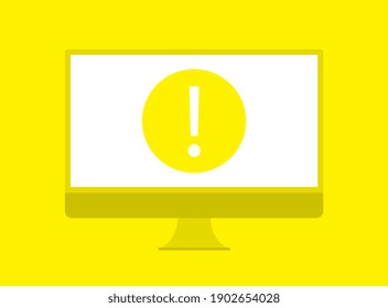 Cuaderno de iconos de advertencia. Símbolo de una amenaza potencial. Signo de advertencia del navegador de computadoras. Ilustración vectorial.