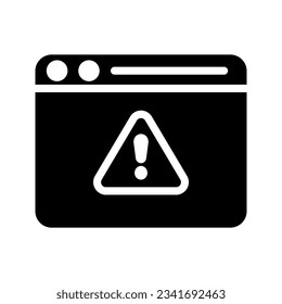 Warning icon. sign for mobile concept and web design color editable