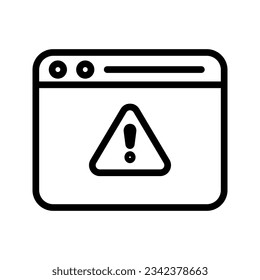 Warning icon. sign for mobile concept and web design color editable