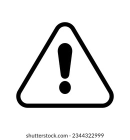Warning icon. sign for mobile concept and web design color editable