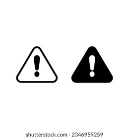 Warning icon. sign for mobile concept and web design color editable