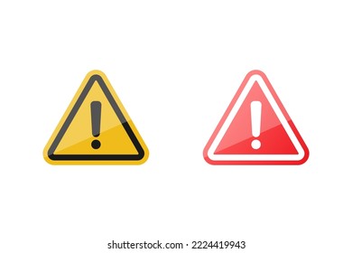 Warning icon sign vector design on white background