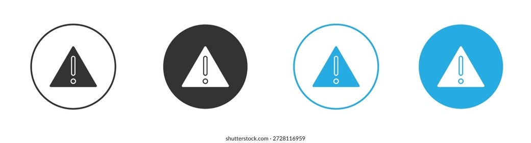 Icono de advertencia. ilustración simple diseño gráfico doodle negro