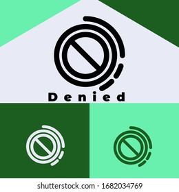 icono de advertencia con línea de estilo