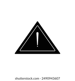 warning icon symbol sign, Hazard warning attention sign with exclamation mark symbol. Vector illustration. Eps file 1.