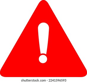 warning icon symbol sign, vector on white.eps
