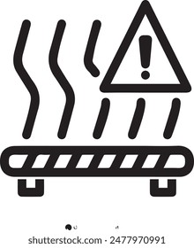 Warning icon symbol vector image
