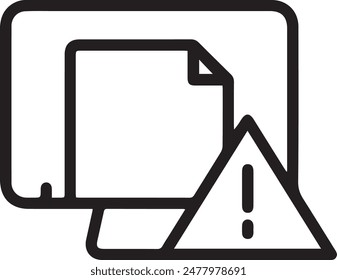 Warning icon symbol vector image