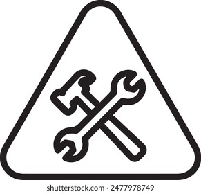 Warning icon symbol vector image