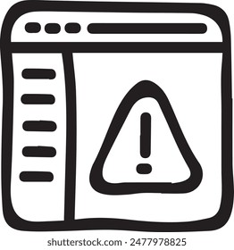 Warning icon symbol vector image