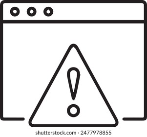 Warning icon symbol vector image
