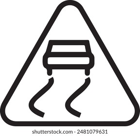 Warning icon symbol vector image