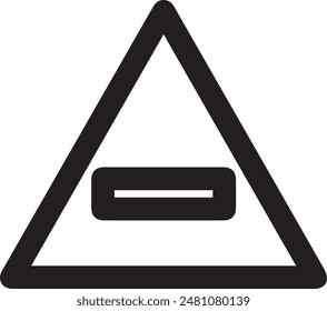 Warning icon symbol vector image