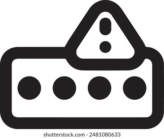 Warning icon symbol vector image