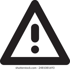 Warning icon symbol vector image
