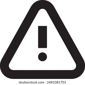 Warning icon symbol vector image