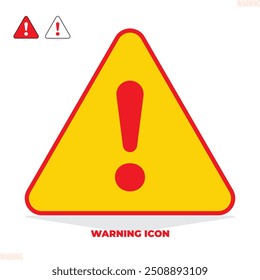 Imagem de vetor do símbolo do ícone de aviso
