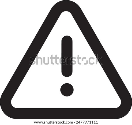 Warning icon symbol vector image