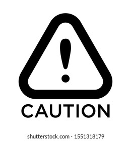 warning icon template, Hazard warning attention symbol vector sign isolated on white background illustration for graphic and web design