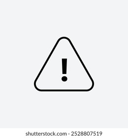 Warning icon in tree different line stroke sizes.