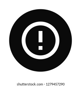 Warning icon vector