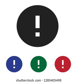 Warning icon vector