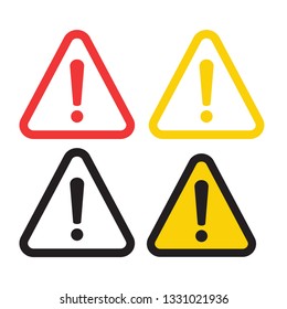 Warning Icon Vector. The attention icon. Danger symbol. Alert icon