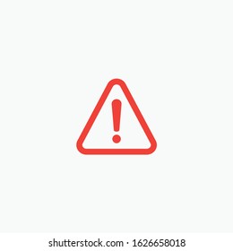Warning Icon Vector. The attention icon. Danger symbol. Alert icon