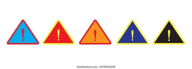 Warning Icon Vector. The attention icon. Danger symbol. Alert icon