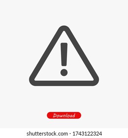 Warning icon vector , Attention eps 10