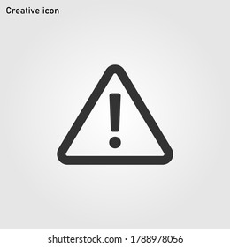 Vector de icono de advertencia, Pasos de atención 10