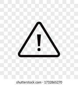 Warning icon vector. Attention sign