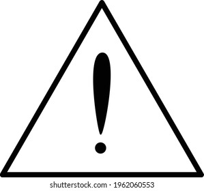 warning icon vector design template and illustration with editable.