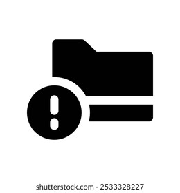 warning icon. vector glyph icon for your website, mobile, presentation, and logo design.