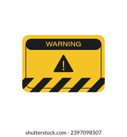 WARNING. Icon. Vector Graphics Flat