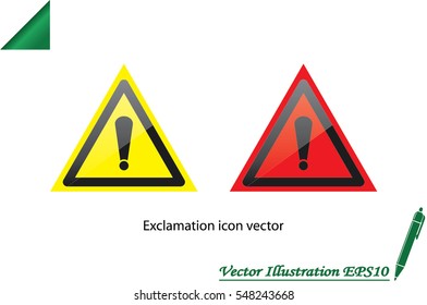 warning icon vector illustration.