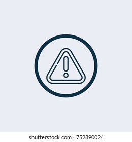 Warning icon , Vector illustration