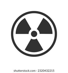 Warning icon vector illustration isolated on white background.