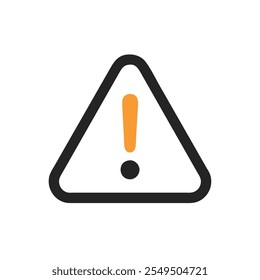 warning icon vector illustration style
