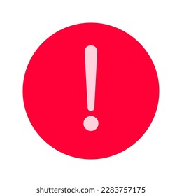 Warning icon. Vector isolated illustration
