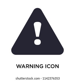 Warning icon vector isolated on white background for your web and mobile app design, Warning logo concept