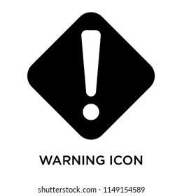 Warning icon vector isolated on white background for your web and mobile app design, Warning logo concept