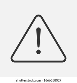 Warning icon vector modern design in trendy  style for web site and mobile app.