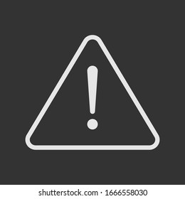 Icono de advertencia diseño moderno vectorial en estilo moderno para sitio web y aplicación móvil.